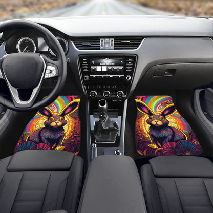 Psycho Rabbit Car Mats - Set of 2 or 4 Car Floor Mats Car Accessories