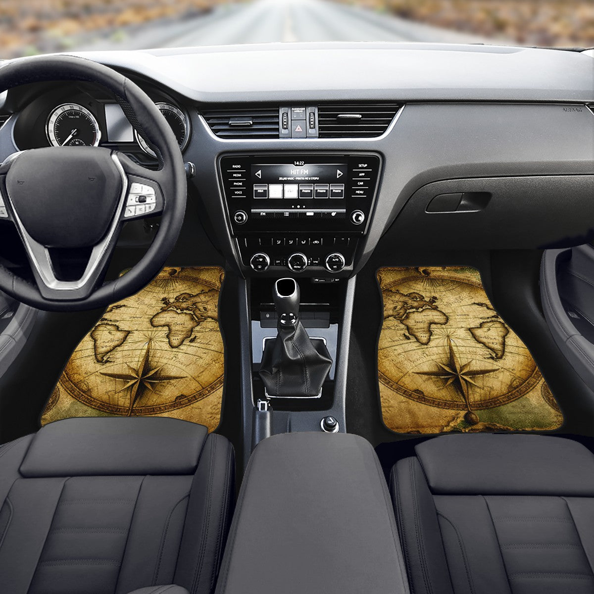 Old Maps 1 Car Mats - Set of 2 or 4 Car Floor Mats Car Accessories
