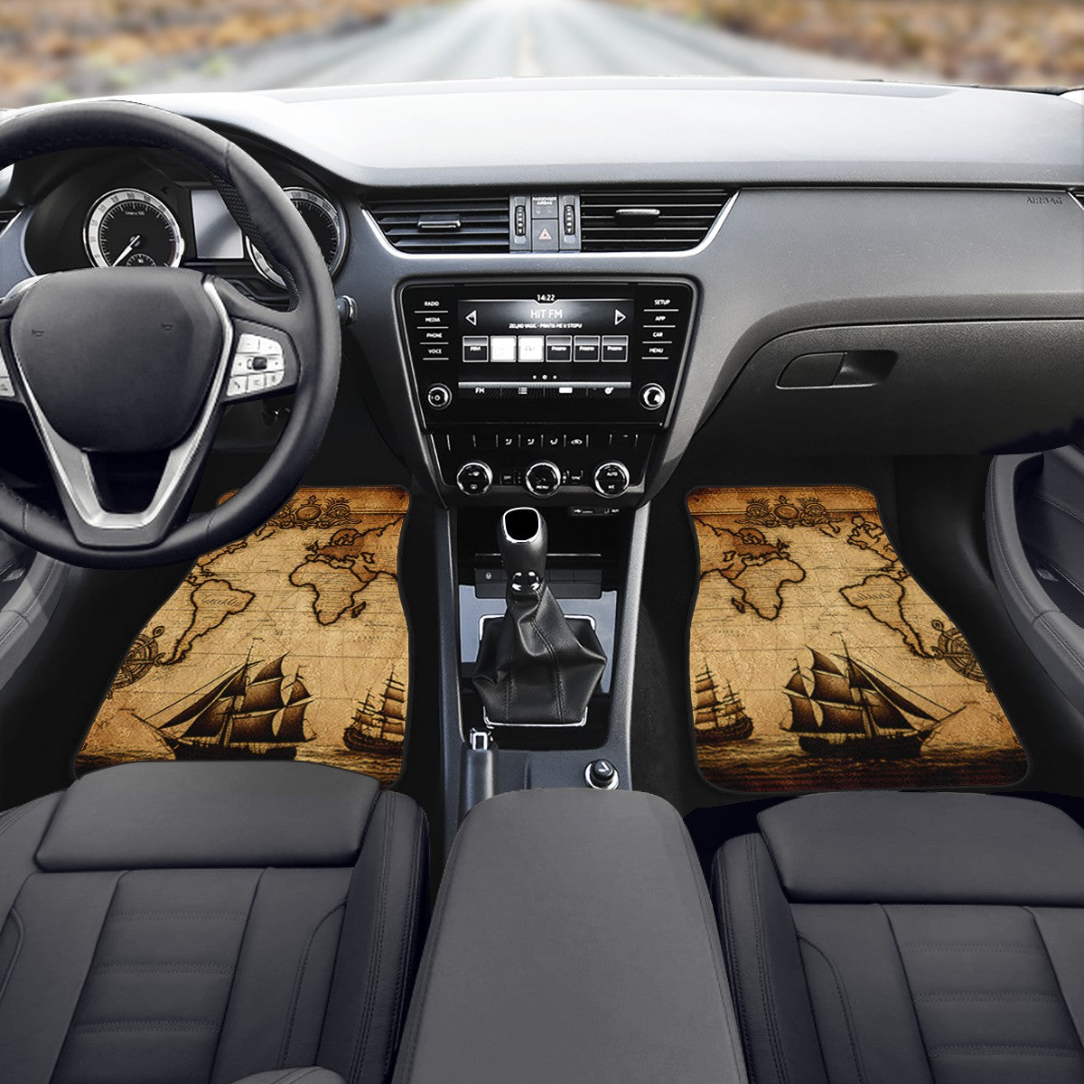 Old Maps 11 Car Mats - Set of 2 or 4 Car Floor Mats Car Accessories