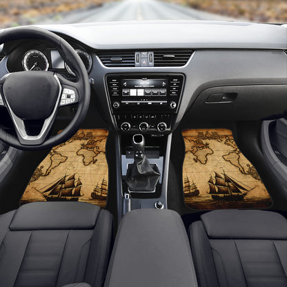 Old Maps 11 Car Mats - Set of 2 or 4 Car Floor Mats Car Accessories