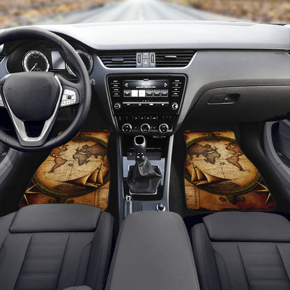 Old Maps 22 Car Mats - Set of 2 or 4 Car Floor Mats Car Accessories