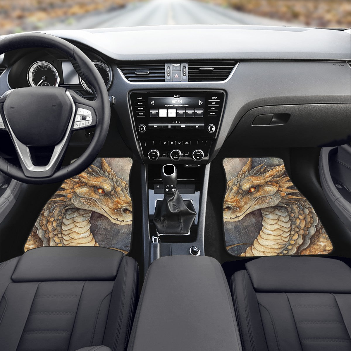 Golden Dragon Car Mats - Set of 2 or 4 Car Floor Mats Car Accessories