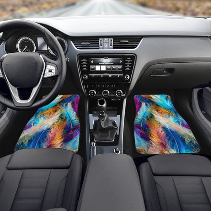 Bright Feathers Car Mats - Set of 2 or 4 Car Floor Mats Car Accessories