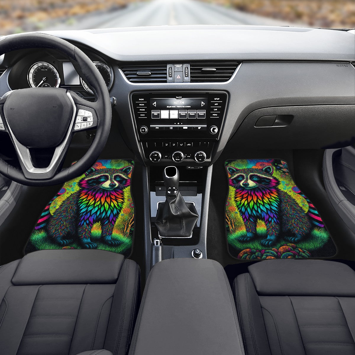 Psycho Raccoon Car Mats - Set of 2 or 4 Car Floor Mats Car Accessories