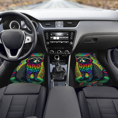 Psycho Raccoon Car Mats - Set of 2 or 4 Car Floor Mats Car Accessories