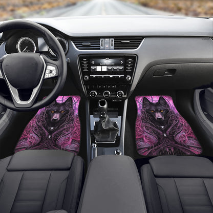 Wolf Midnight Purple Car Mats - Set of 2 or 4 Car Floor Mats Car Accessories