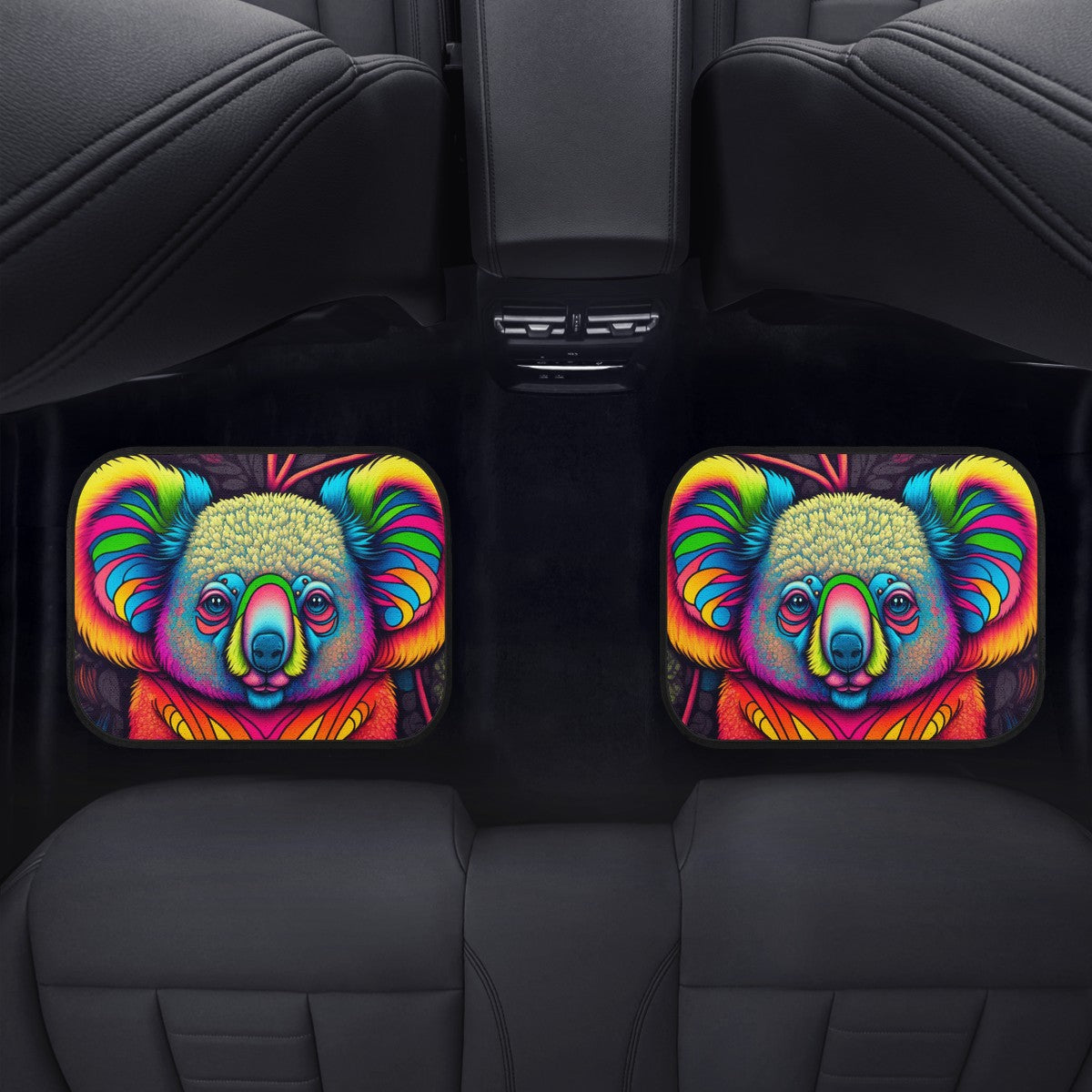 Psycho Koala Car Mats - Set of 2 or 4 Car Floor Mats Car Accessories