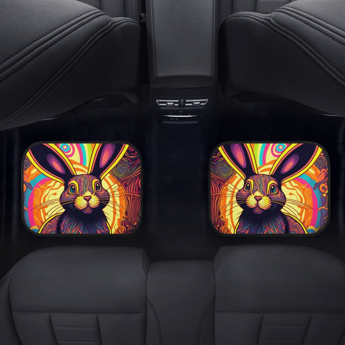 Psycho Rabbit Car Mats - Set of 2 or 4 Car Floor Mats Car Accessories