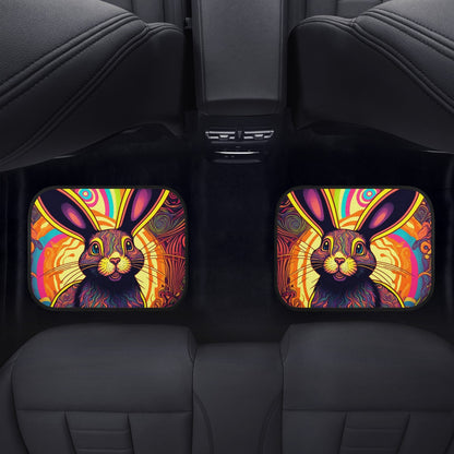 Psycho Rabbit Car Mats - Set of 2 or 4 Car Floor Mats Car Accessories