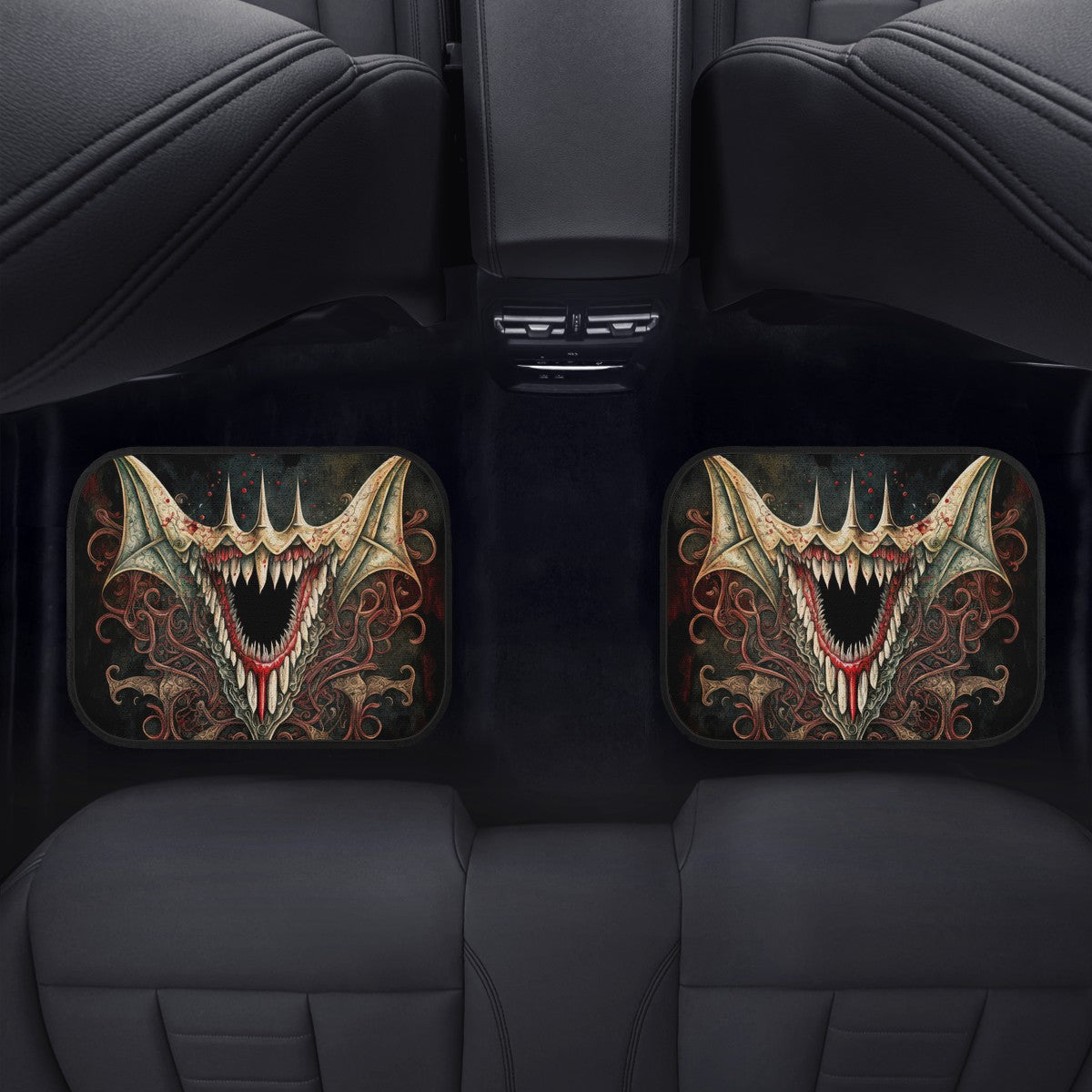 Vampire Fangs Car Mats - Set of 2 or 4 Car Floor Mats Car Accessories