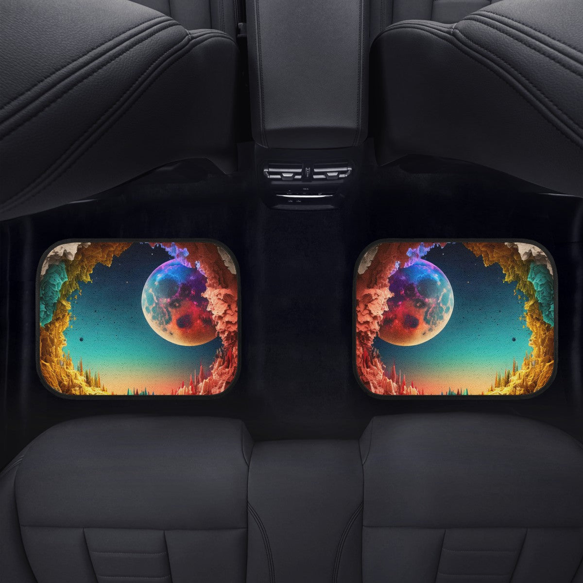Alien Moon Car Mats - Set of 2 or 4 Car Floor Mats Car Accessories