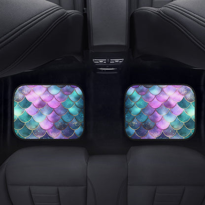 Mermaid Scales Purple Green Car Mats  - Set of 2 or 4 Car Floor Mats Car Accessories
