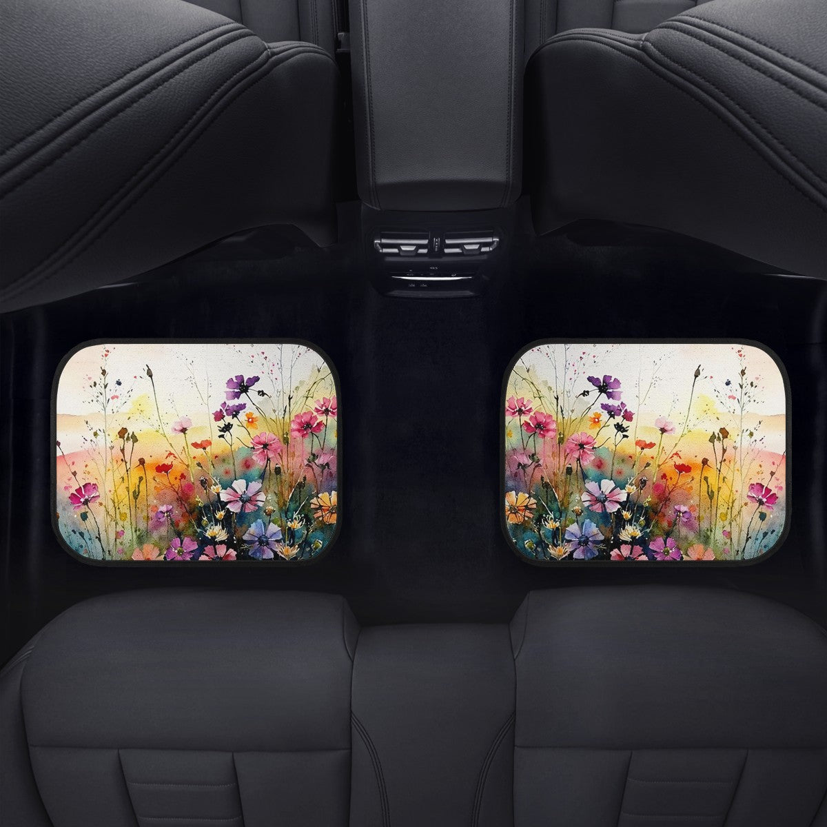 Wild Flower Meadow Car Mats  - Set of 2 or 4 Car Floor Mats Car Accessories