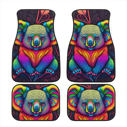 Psycho Koala Car Mats - Set of 2 or 4 Car Floor Mats Car Accessories