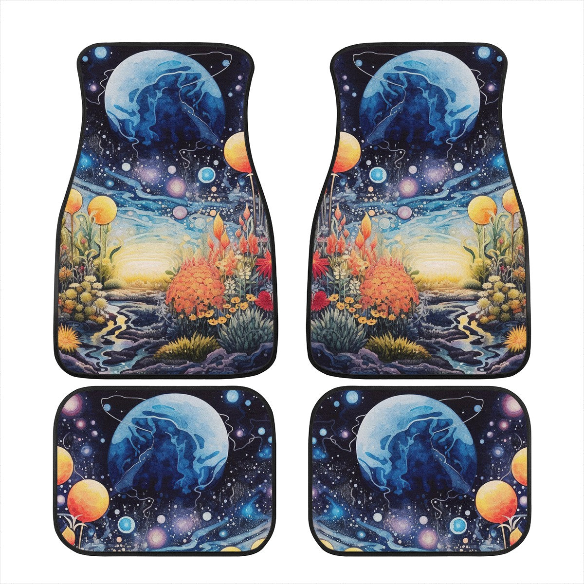 Moon Scape Car Floor Mats - Set of 2 or 4 Car Mats Car Accessories