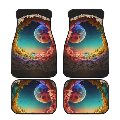 Alien Moon Car Mats - Set of 2 or 4 Car Floor Mats Car Accessories