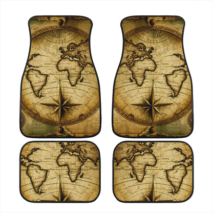 Old Maps 1 Car Mats - Set of 2 or 4 Car Floor Mats Car Accessories
