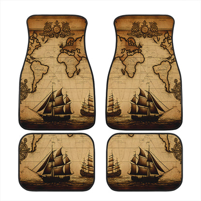 Old Maps 11 Car Mats - Set of 2 or 4 Car Floor Mats Car Accessories