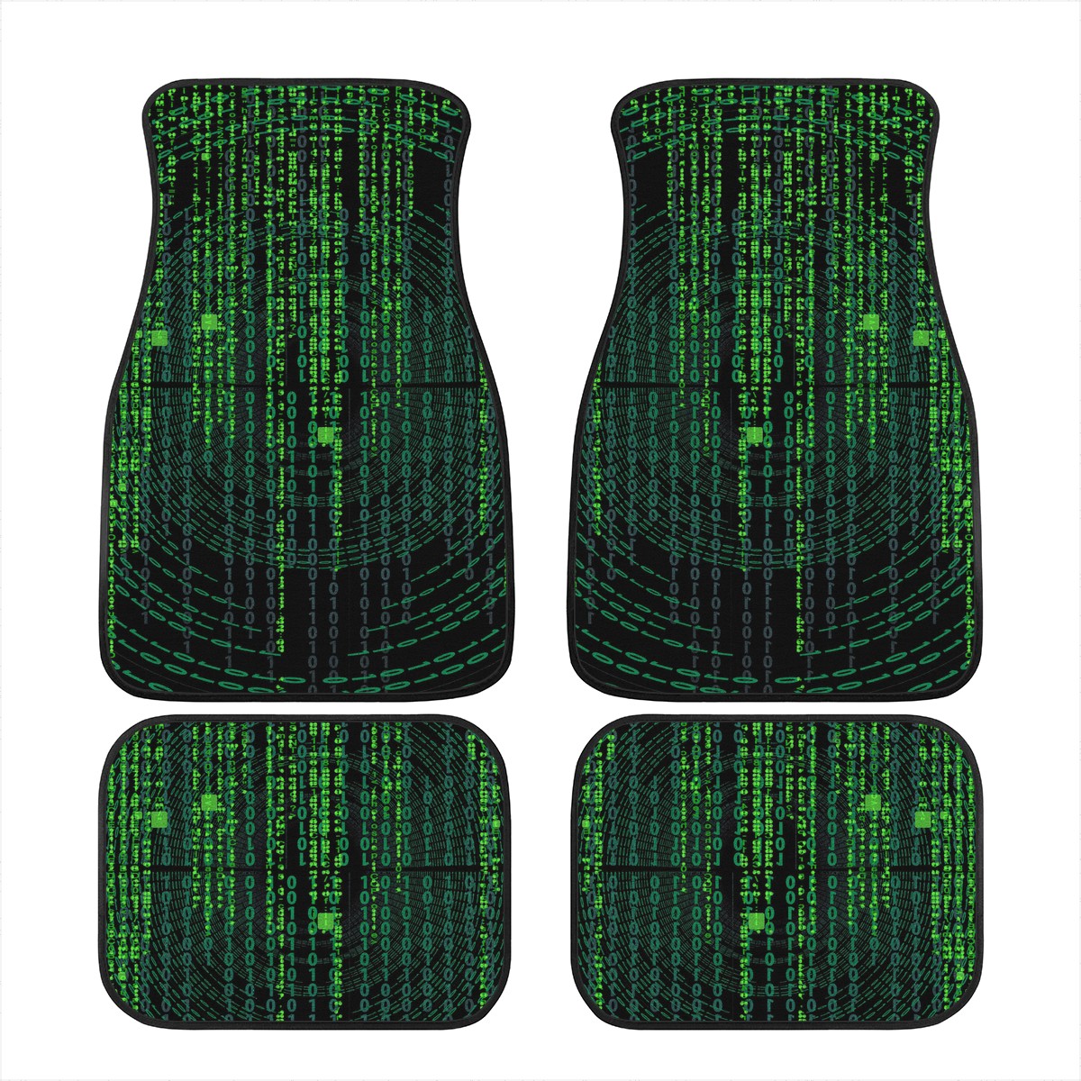 Binary Code Car Mats - Set of 2 or 4 Car Floor Mats Car Accessories
