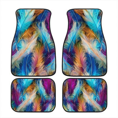 Bright Feathers Car Mats - Set of 2 or 4 Car Floor Mats Car Accessories