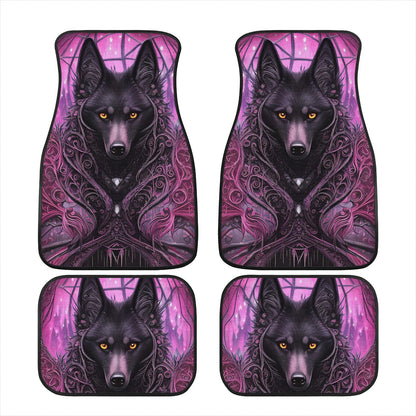 Wolf Midnight Purple Car Mats - Set of 2 or 4 Car Floor Mats Car Accessories