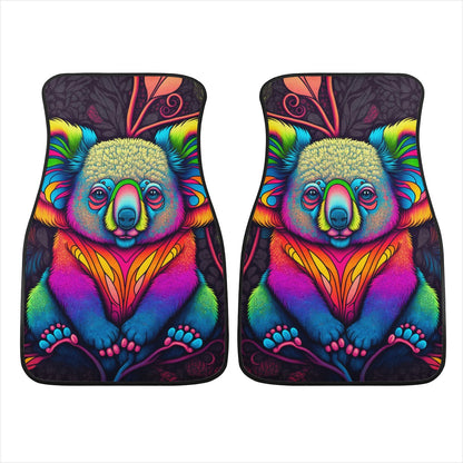 Psycho Koala Car Mats - Set of 2 or 4 Car Floor Mats Car Accessories