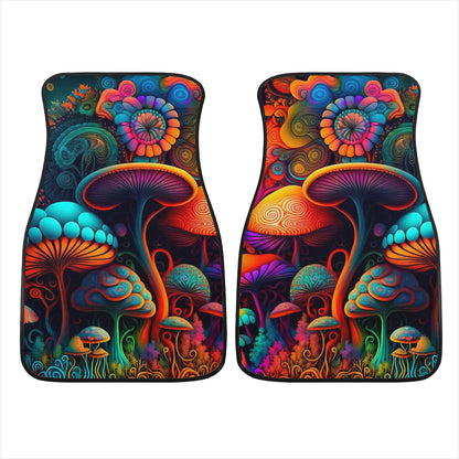 Psychedelic Mushrooms Car Mats - Set of 2 or 4 Car Floor Mats Car Accessories