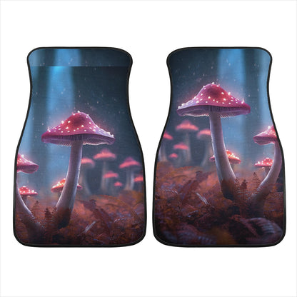 Pink Mushrooms Car Mats - Set of 2 or 4 Car Floor Mats Car Accessories