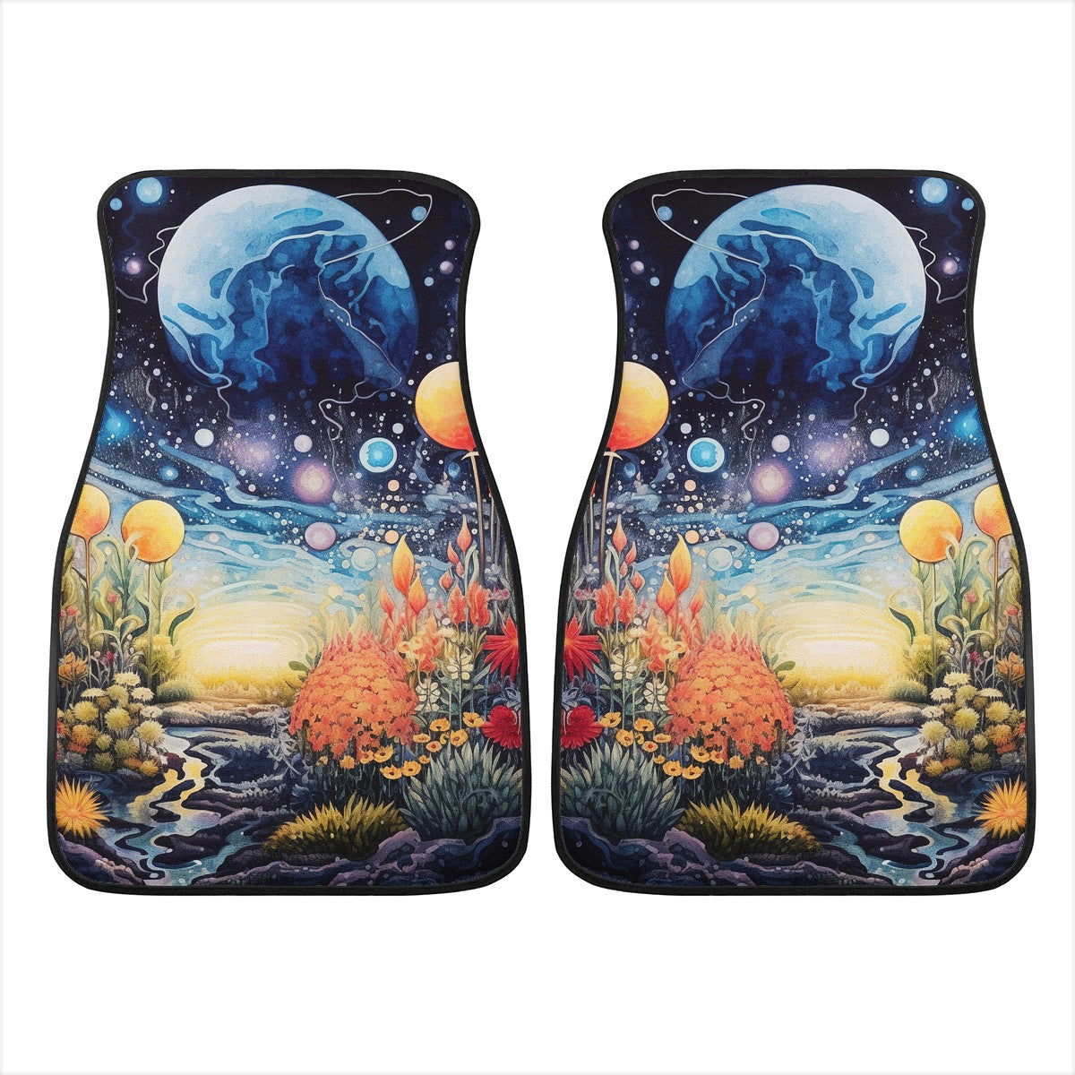 Moon Scape Car Floor Mats - Set of 2 or 4 Car Mats Car Accessories