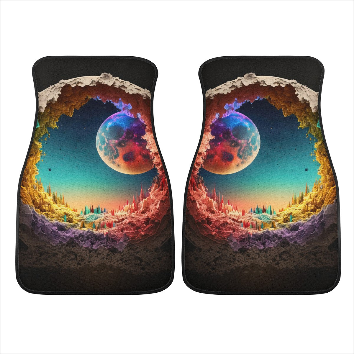 Alien Moon Car Mats - Set of 2 or 4 Car Floor Mats Car Accessories