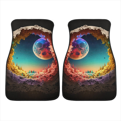 Alien Moon Car Mats - Set of 2 or 4 Car Floor Mats Car Accessories