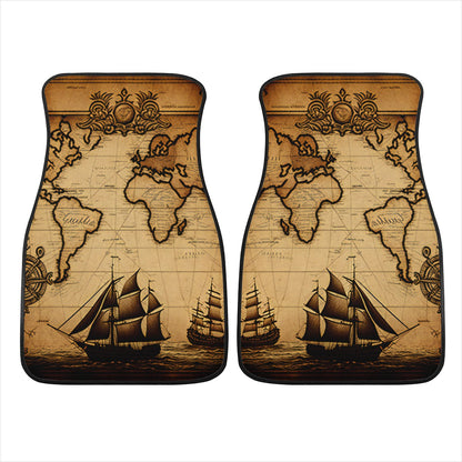 Old Maps 11 Car Mats - Set of 2 or 4 Car Floor Mats Car Accessories