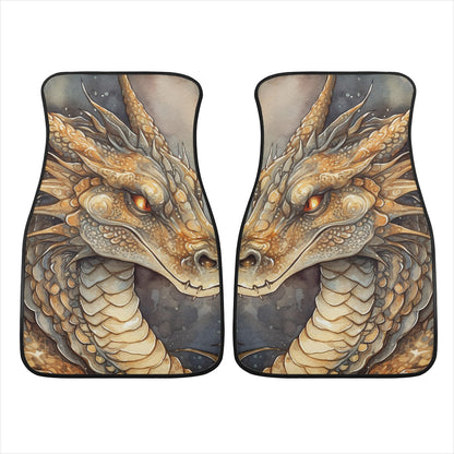 Golden Dragon Car Mats - Set of 2 or 4 Car Floor Mats Car Accessories