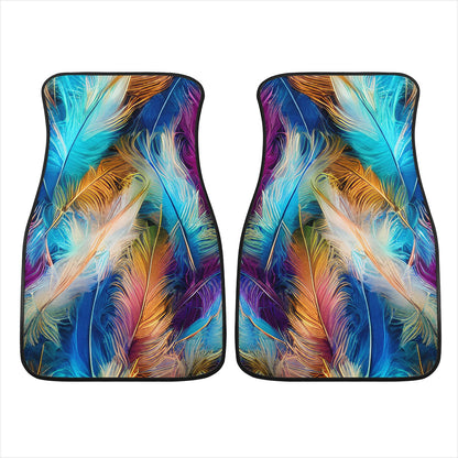 Bright Feathers Car Mats - Set of 2 or 4 Car Floor Mats Car Accessories