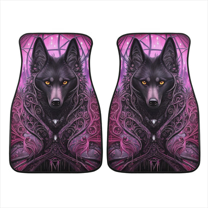 Wolf Midnight Purple Car Mats - Set of 2 or 4 Car Floor Mats Car Accessories