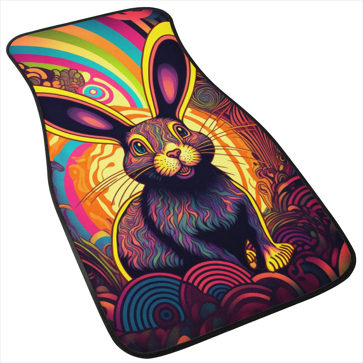 Psycho Rabbit Car Mats - Set of 2 or 4 Car Floor Mats Car Accessories