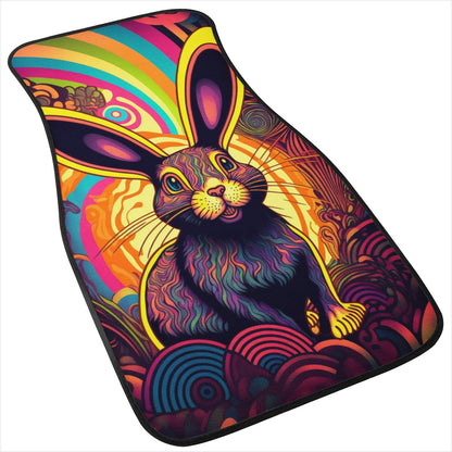 Psycho Rabbit Car Mats - Set of 2 or 4 Car Floor Mats Car Accessories