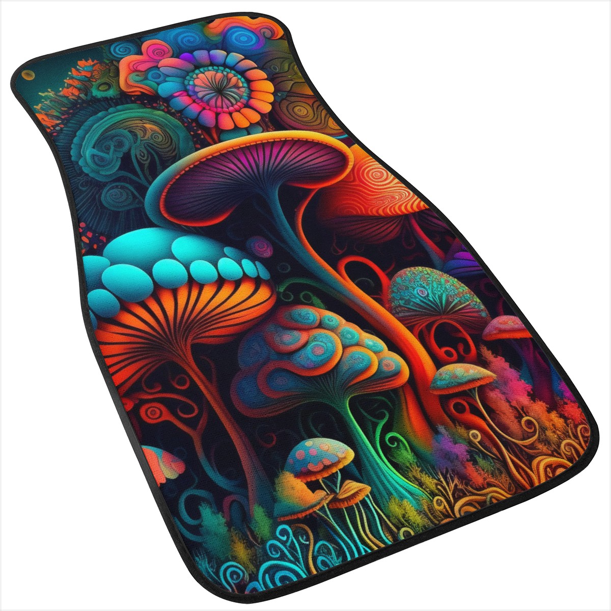 Psychedelic Mushrooms Car Mats - Set of 2 or 4 Car Floor Mats Car Accessories