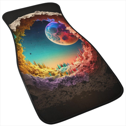 Alien Moon Car Mats - Set of 2 or 4 Car Floor Mats Car Accessories
