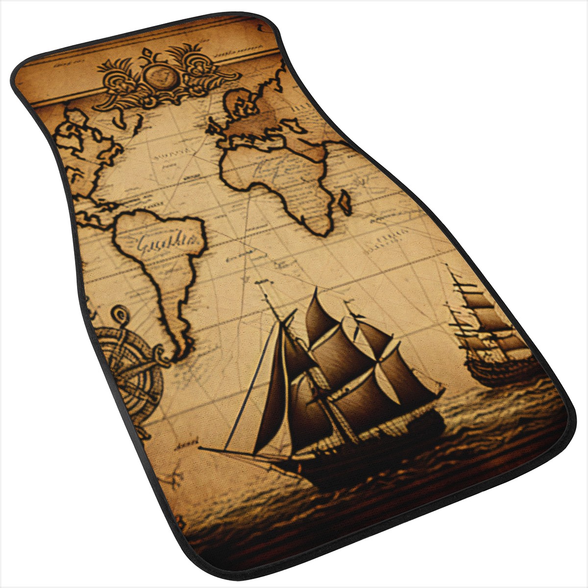 Old Maps 11 Car Mats - Set of 2 or 4 Car Floor Mats Car Accessories