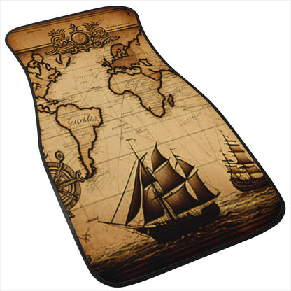 Old Maps 11 Car Mats - Set of 2 or 4 Car Floor Mats Car Accessories