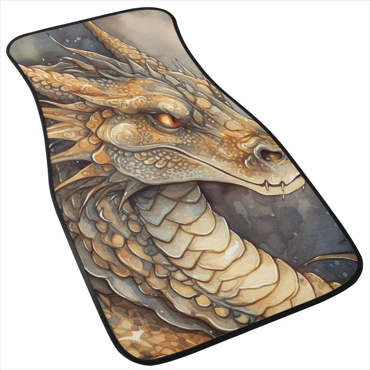 Golden Dragon Car Mats - Set of 2 or 4 Car Floor Mats Car Accessories
