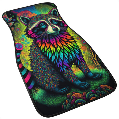 Psycho Raccoon Car Mats - Set of 2 or 4 Car Floor Mats Car Accessories