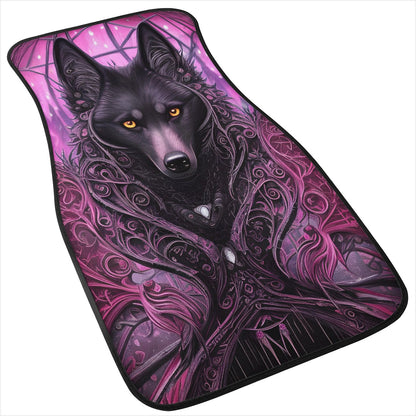 Wolf Midnight Purple Car Mats - Set of 2 or 4 Car Floor Mats Car Accessories