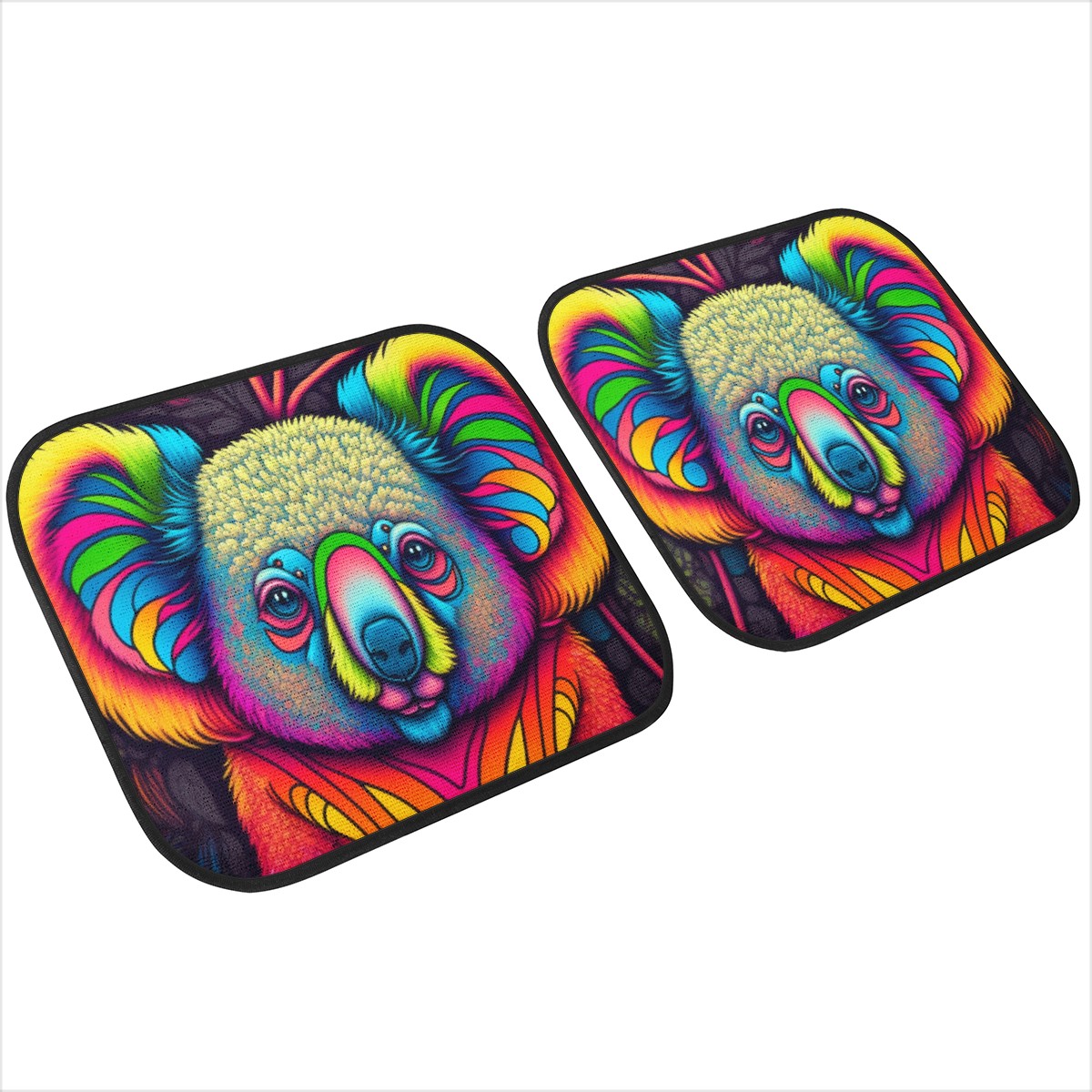 Psycho Koala Car Mats - Set of 2 or 4 Car Floor Mats Car Accessories