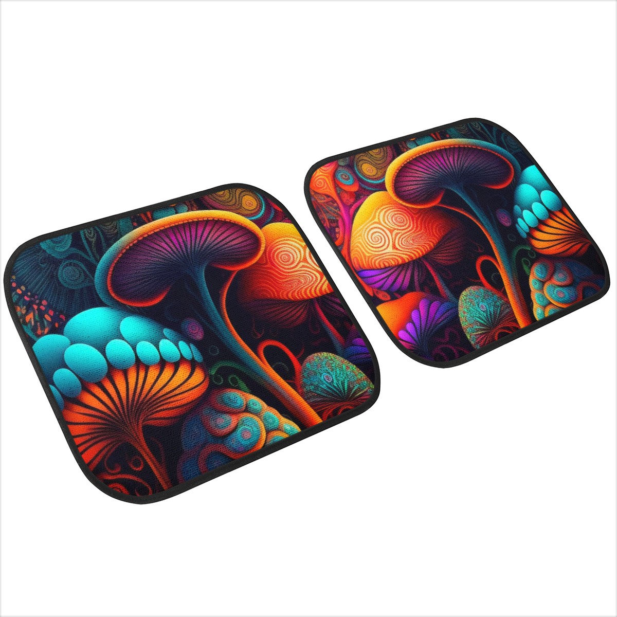 Psychedelic Mushrooms Car Mats - Set of 2 or 4 Car Floor Mats Car Accessories