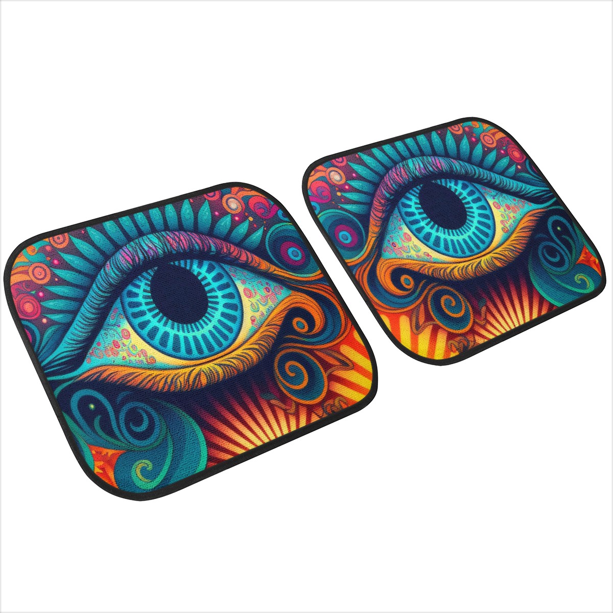 Psychedelic Eye Car Mats - Set of 2 or 4 Car Floor Mats Car Accessories