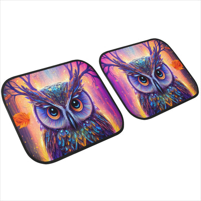 Psychedelic Owl Car Mats - Set of 2 or 4 Car Floor Mats Car Accessories