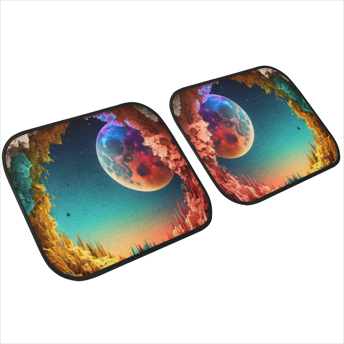 Alien Moon Car Mats - Set of 2 or 4 Car Floor Mats Car Accessories