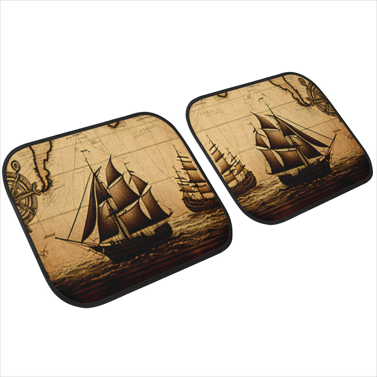 Old Maps 11 Car Mats - Set of 2 or 4 Car Floor Mats Car Accessories